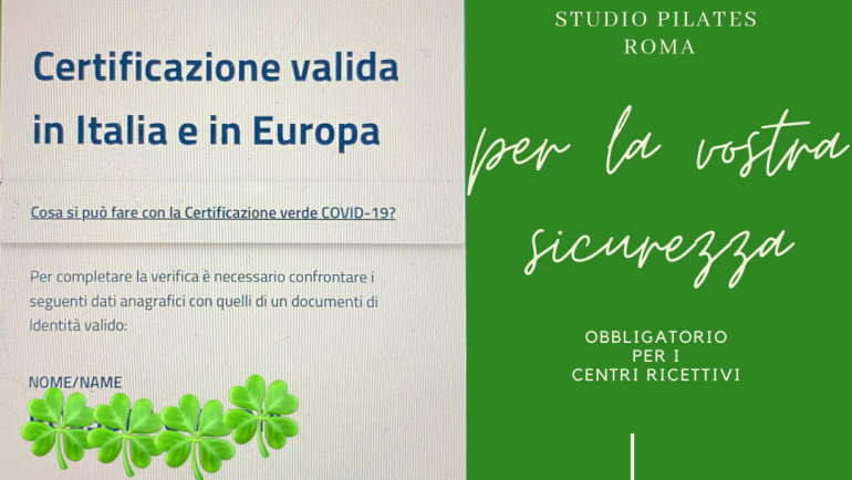 GREEN PASS E STUDI PILATES